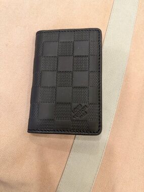 Louis Vuitton Black Damier Graphite Card Case